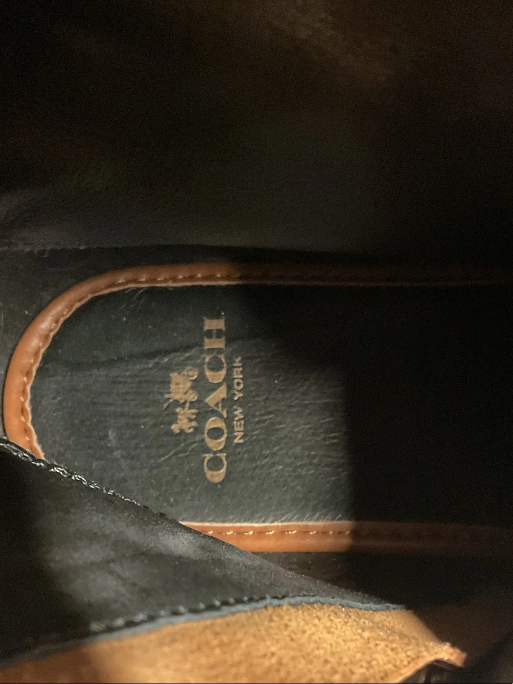 Coach Brown Leather Men's Henry Side Zip Boots Size EUC size 9.5